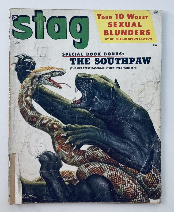 VTG Stag Magazine August 1954 Vol 5 No. 8 The Southpaw Story No Label