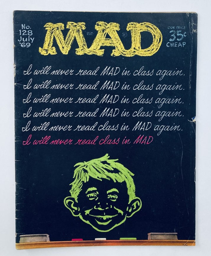 VTG Mad Magazine July 1969 No. 128 The Guru of Ours 2.0 GD Good No Label