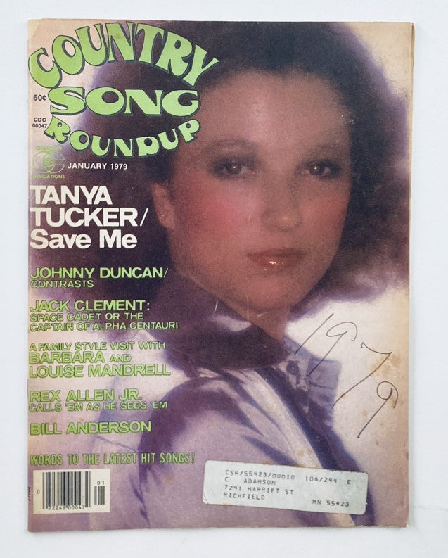 VTG Country Song Roundup Magazine January 1979 Tanya Tucker and Johnny Duncan