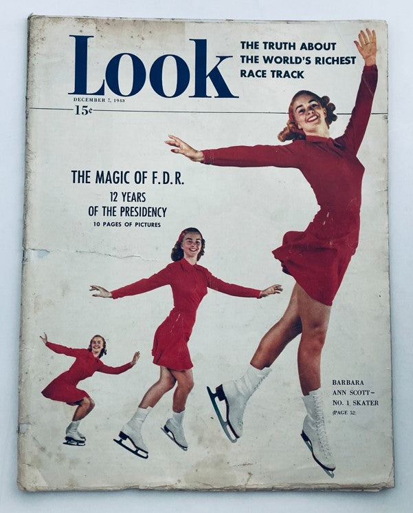 VTG Look Magazine December 7 1948 Vol 12 No. 25 Barbara Ann Scott No Label