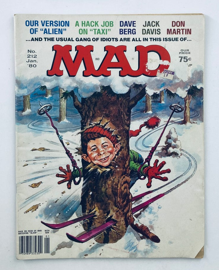 Mad Magazine January 1980 No. 212 Our Version of Alien 4.0 VG Very Good No Label