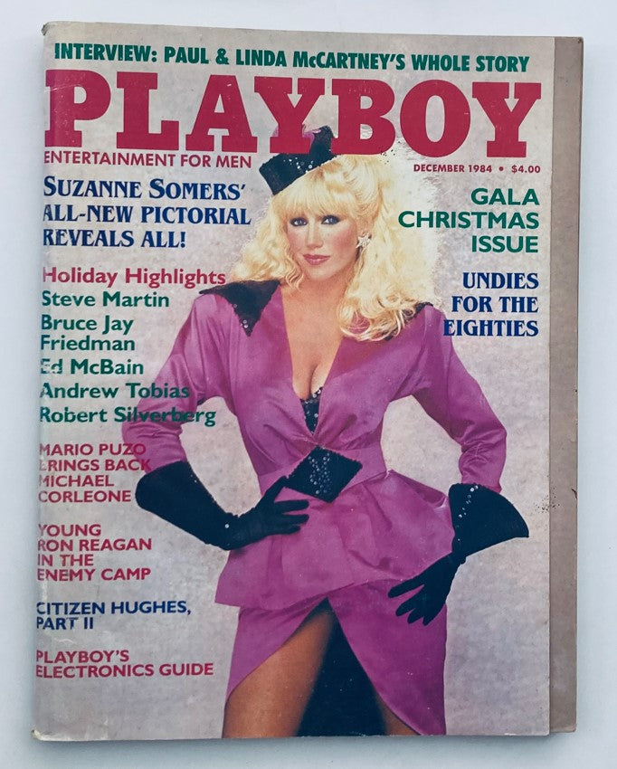 VTG Playboy Magazine December 1984 Suzanne Somers w Centerfold No Label