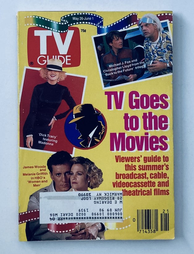 TV Guide Magazine May 26 1990 Dick Tracy, Michael J. Fox NY Metro Ed.