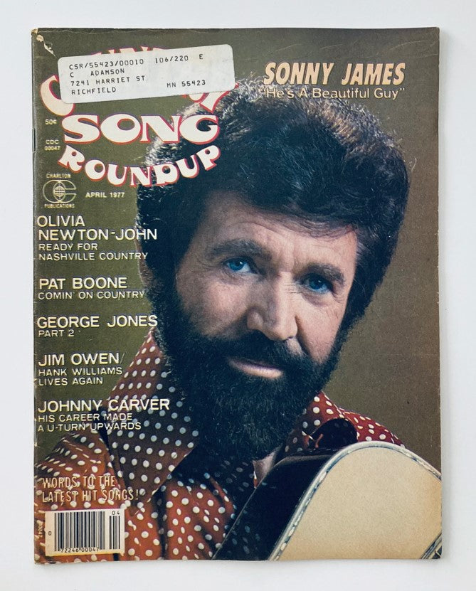 VTG Country Song Roundup Magazine April 1977 Sonny James & Olivia Newton-John