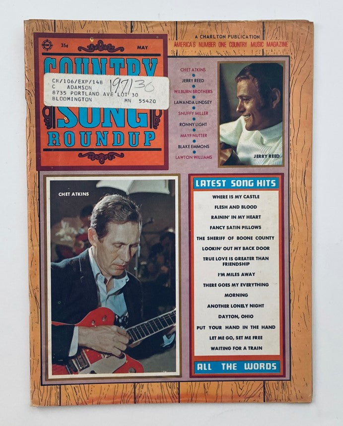 VTG Country Song Roundup Magazine May 1971 Chet Atkins & Jerry Red