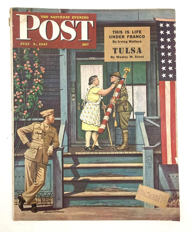 Saturday Evening Post Magazine July 5 1947 Illustrated Cover by Stevan Dohanos