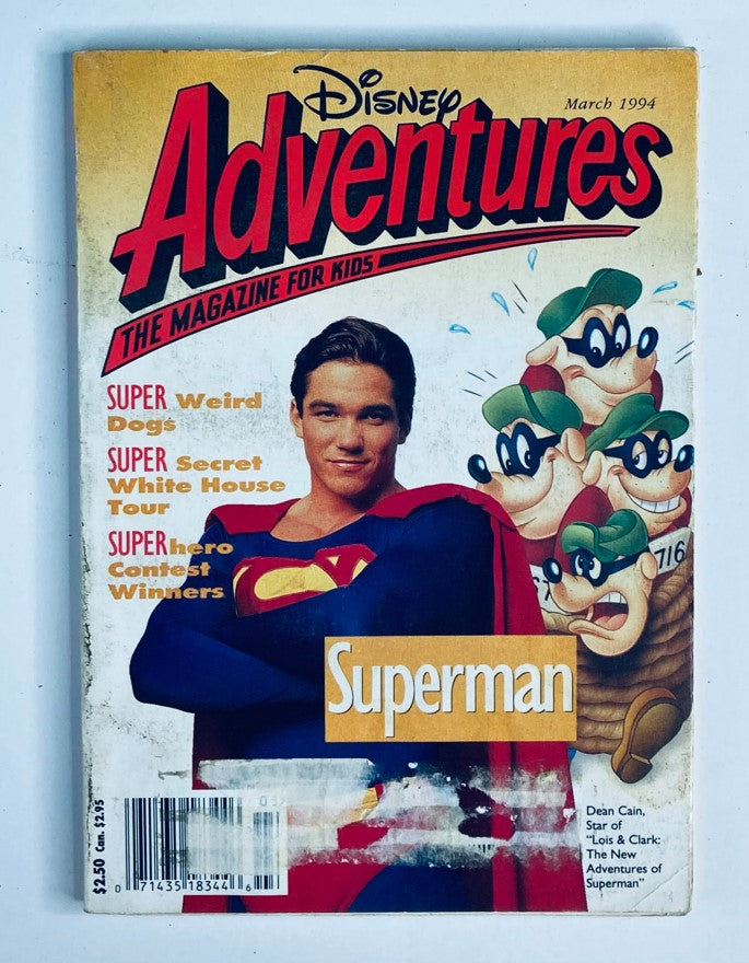 Disney Adventures Magazine March 1994 Dean Cain as Superman