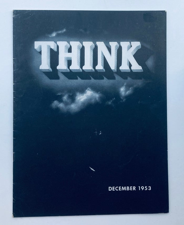 VTG Think Magazine December 1953 Vol 19 No. 12 The Moral Initiative No Label