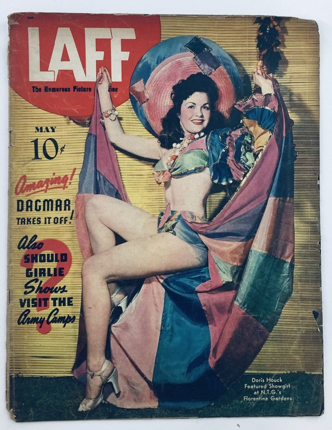 VTG Laff Magazine May 1942 Doris Houck as a Showgirl Cover No Label