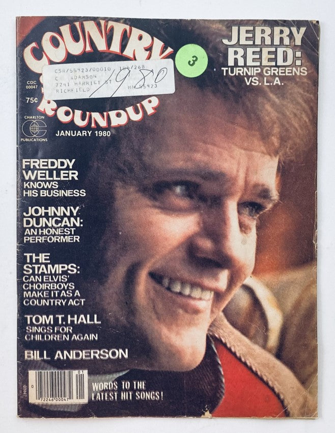 VTG Country Song Roundup Magazine January 1980 Jerry Reed Turnip Greens vs L.A.