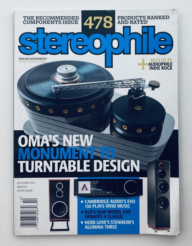 Stereophile Magazine October 2021 Monument to Turn Table Design No Label