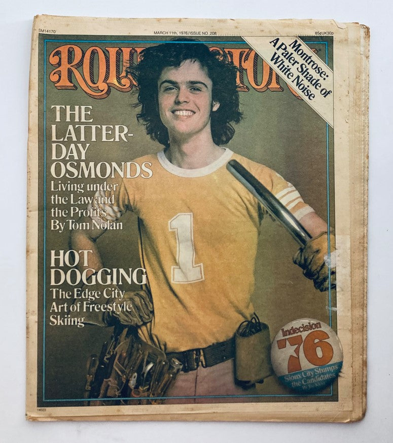 VTG Rolling Stone Magazine March 11 1976 Issue 208 Latter-Day Osmonds No Label