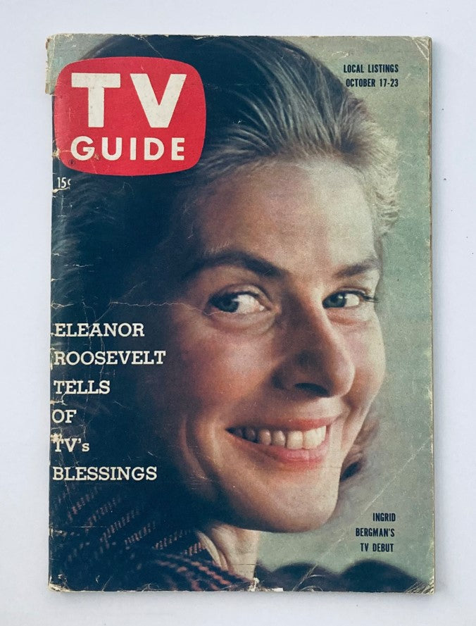 TV Guide Magazine October 17 1959 #342 Ingrid Bergman Alabama Ed. No Label