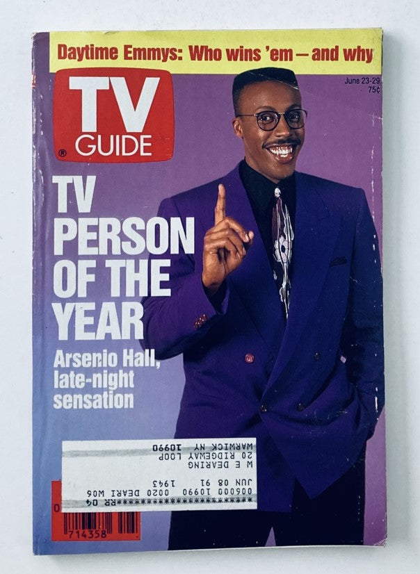 TV Guide Magazine June 23 1990 Arsenio Hall TV Person of the Year NY Metro Ed.