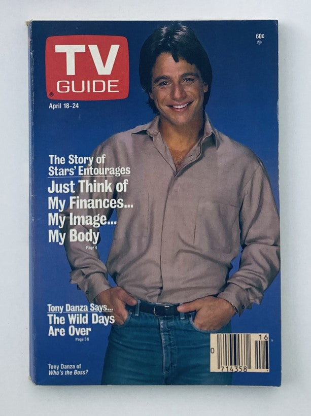 TV Guide Magazine April 18 1987 Tony Danza WA-Baltimore Ed. No Label