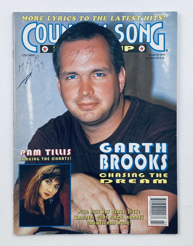 VTG Country Song Roundup Magazine March 1993 Garth Brooks, Pam Tillis No Label