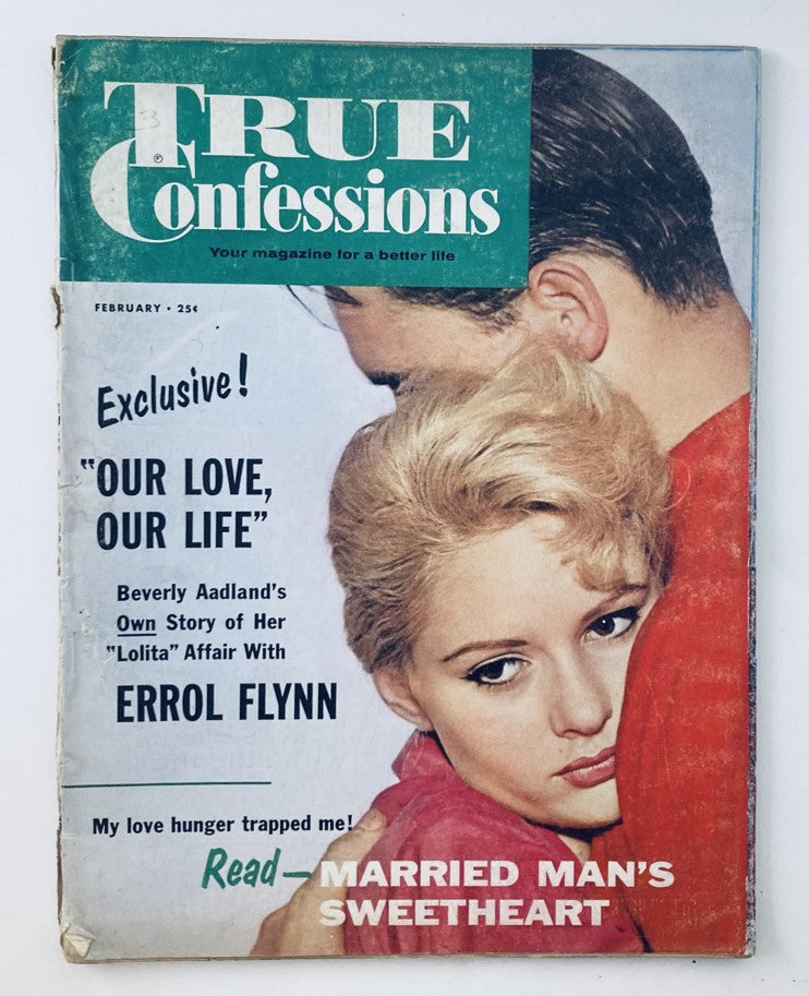 VTG True Confessions Magazine February 1960 Vol 68 No. 451 Errol Flynn No Label