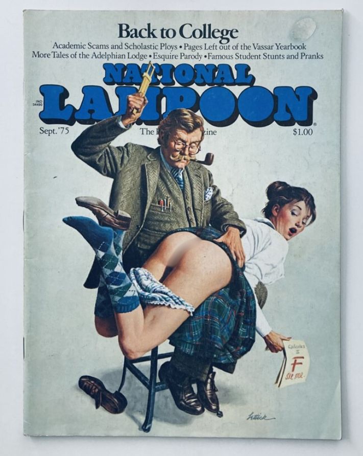 VTG National Lampoon Magazine September 1975 Modern Poetry Class Notes No Label