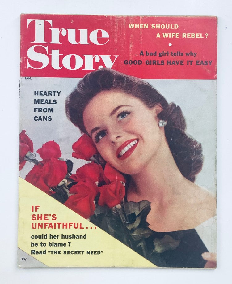 VTG True Story Magazine January 1956 Vol 79 #6 Hearty Meals From Cans No Label