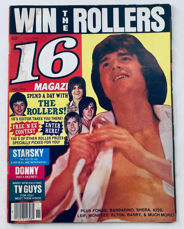 VTG 16 Magazine November 1976 Starsky, Donny Osmond and Fonzie No Label