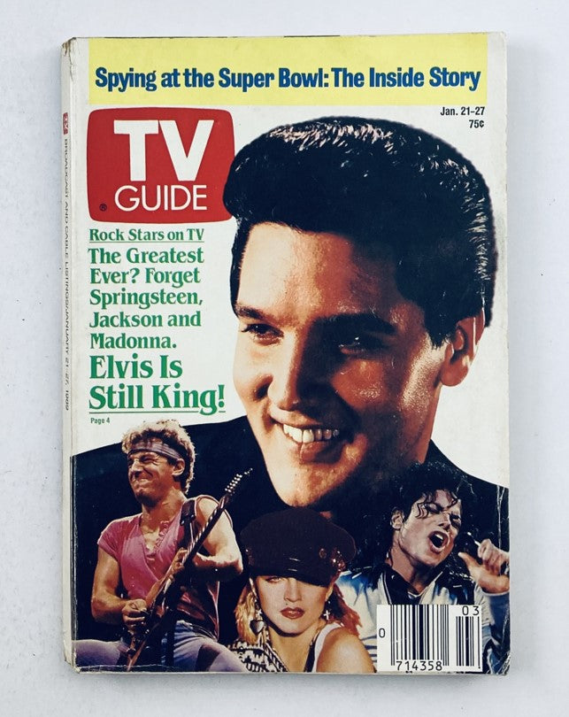 TV Guide Magazine January 21 1989 Elvis Presley Cincinnati Ed. No Label