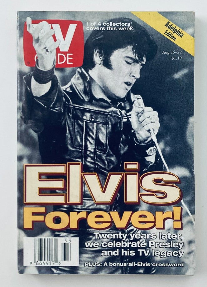 TV Guide Magazine August 16 1997 Elvis Presley Adelphia Southeast FL Ed No Label