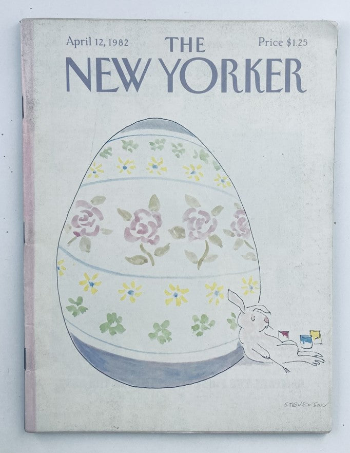 The New Yorker Full Magazine April 12 1982 Easter Egg James Stevenson No Label