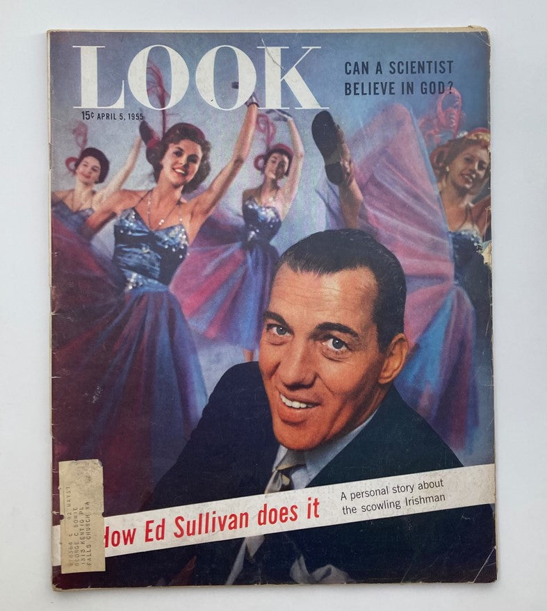 RES* VTG Look Magazine April 5 1955 Vol 19 No. 7 How Ed Sullivan Does It