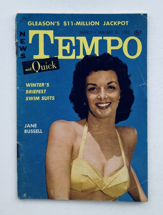 VTG Tempo & Quick Magazine January 31 1955 Vol 4 No. 5 Jane Russell No Label