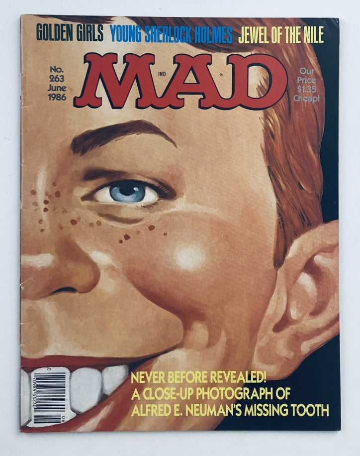 Mad Magazine June 1986 No. 263 Alfred's Missing Tooth 6.0 FN Fine No Label