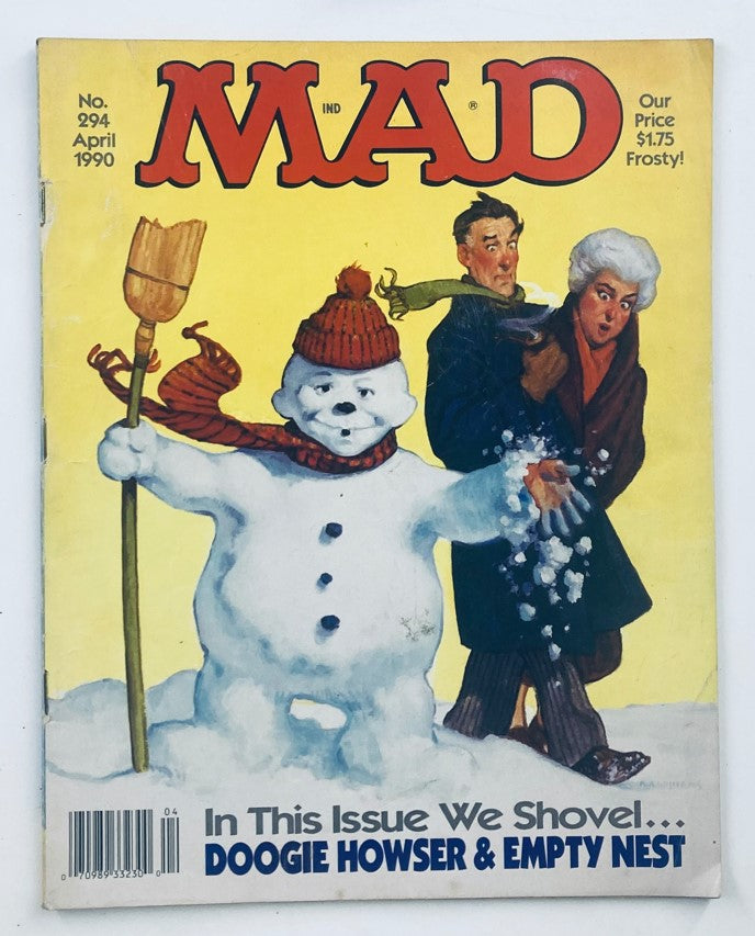 Mad Magazine April 1990 No. 294 Doogie Howser & Empty Nest 6.0 FN Fine No Label