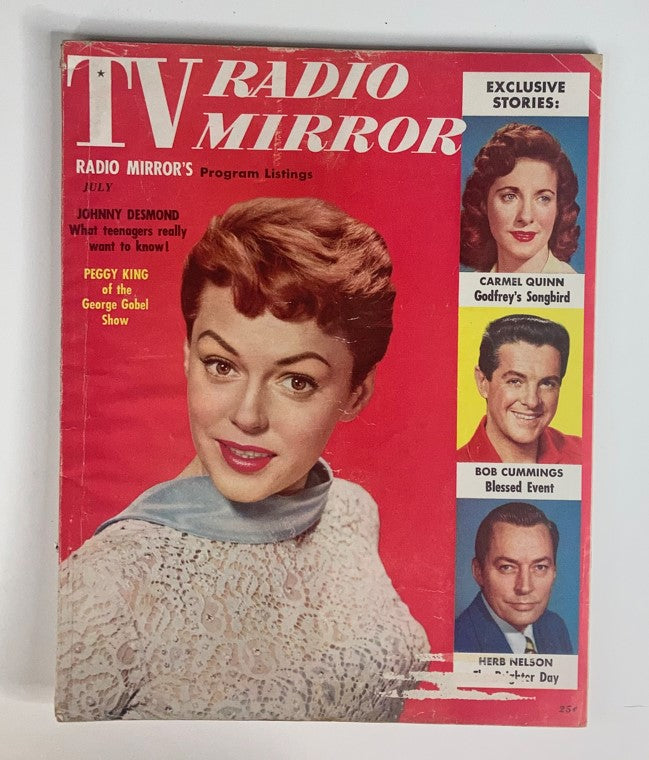 VTG TV Radio Mirror Magazine July 1955 Vol 44 #2 Peggy King and Carmel Quinn