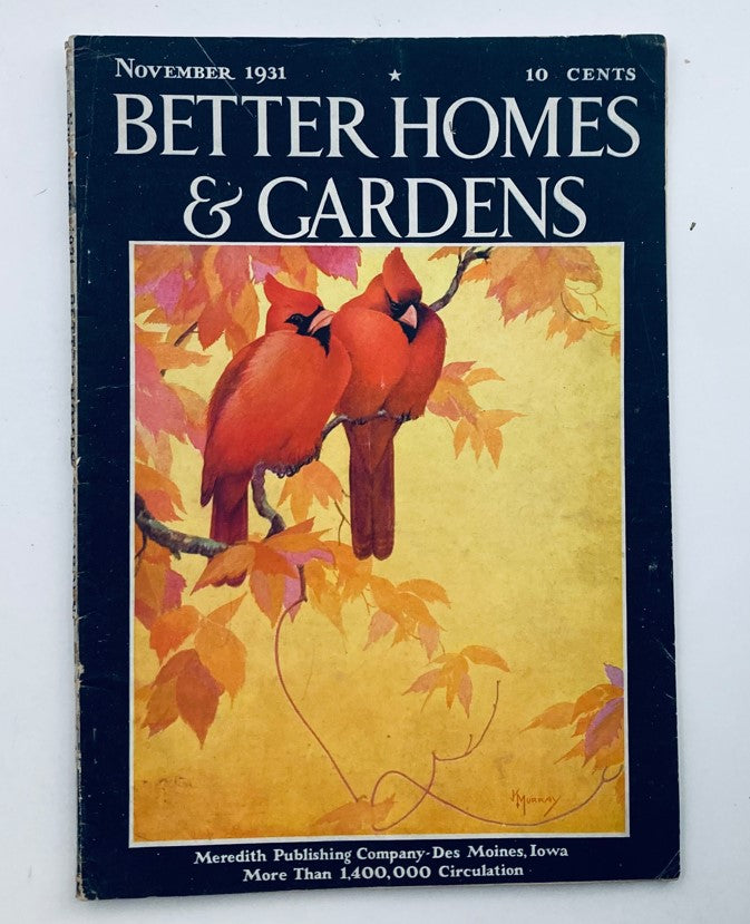 VTG Better Homes & Gardens Magazine November 1931 A Bit of Florida Loveliness