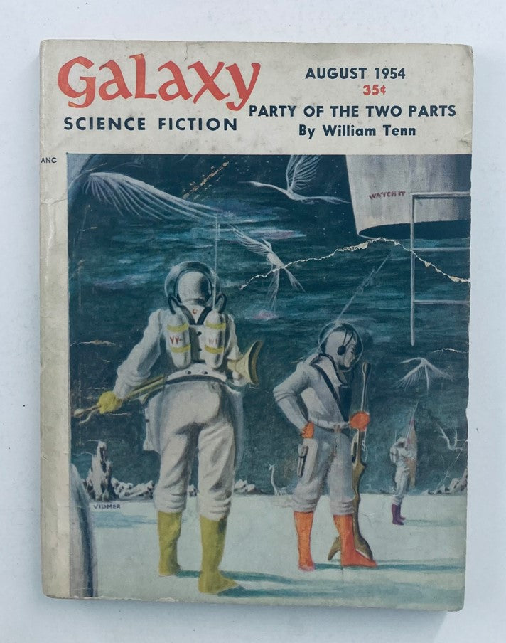 Galaxy Science Fiction Magazine August 1954 Party of the Two Parts No Label