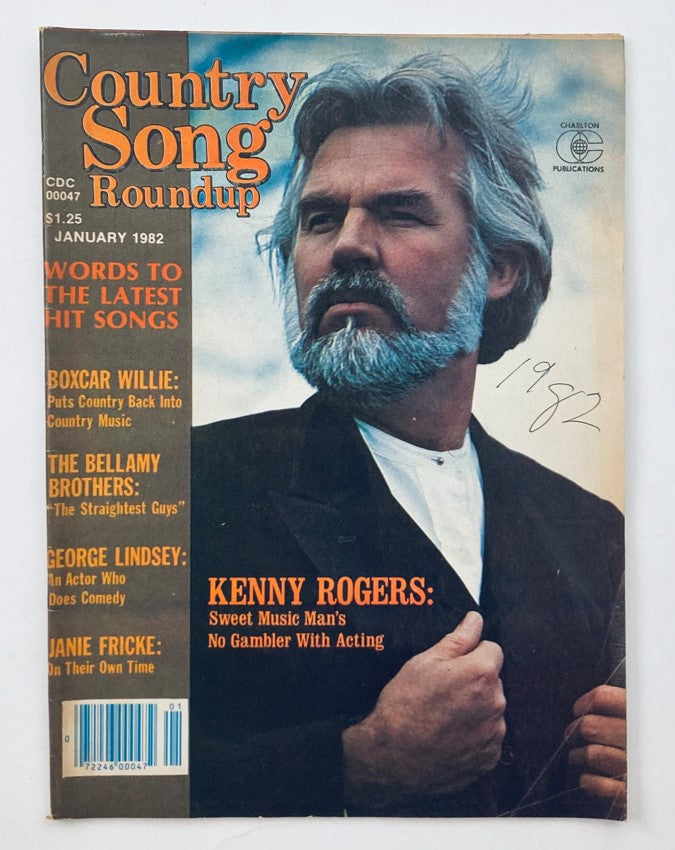 VTG Country Song Roundup Magazine January 1982 Kenny Rogers No Label