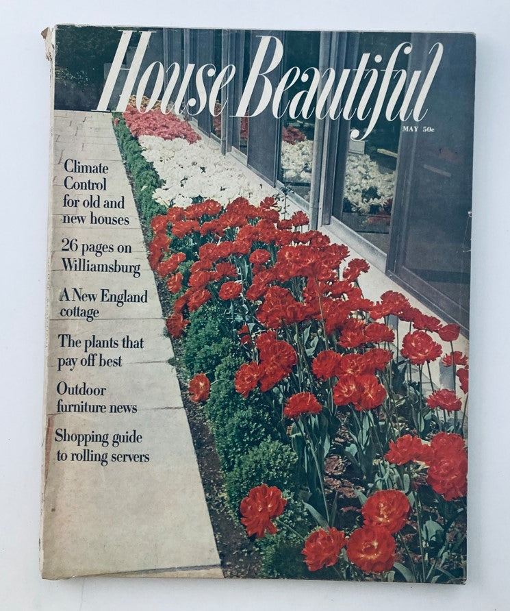 House Beautiful Magazine May 1957 Outdoor Furniture News No Label