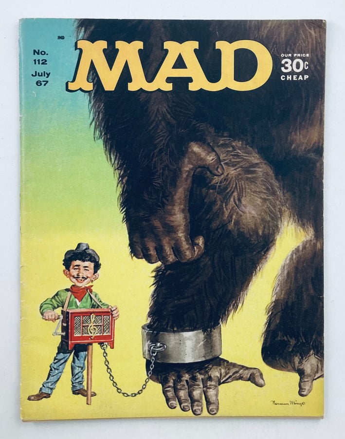 Mad Magazine July 1967 No. 112 Psychoanalysis Primer 4.0 VG Very Good No Label