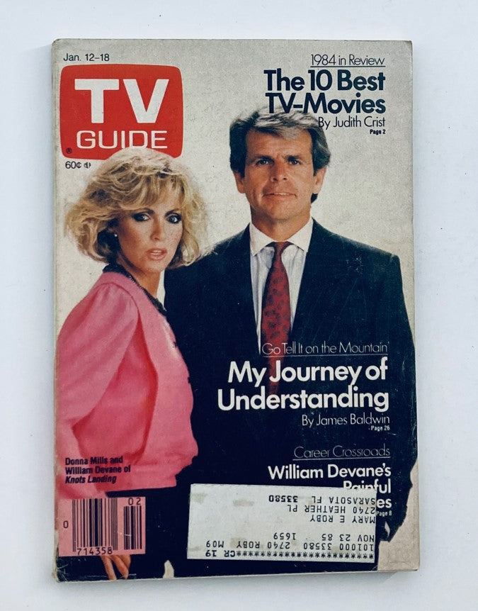 TV Guide Magazine January 12 1985 William Devane Tampa-Sarasota Ed.