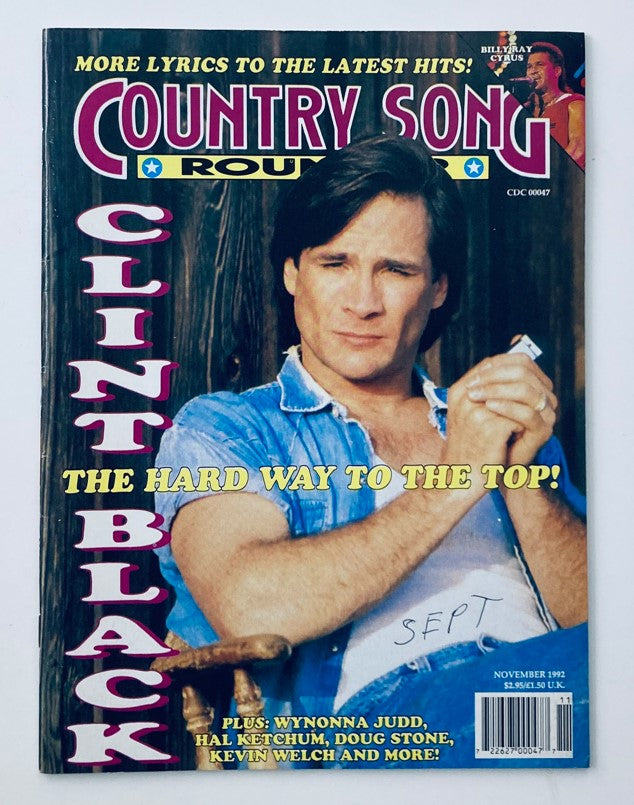 Country Song Roundup Magazine November 1992 Clint Black & Billy Ray No Label