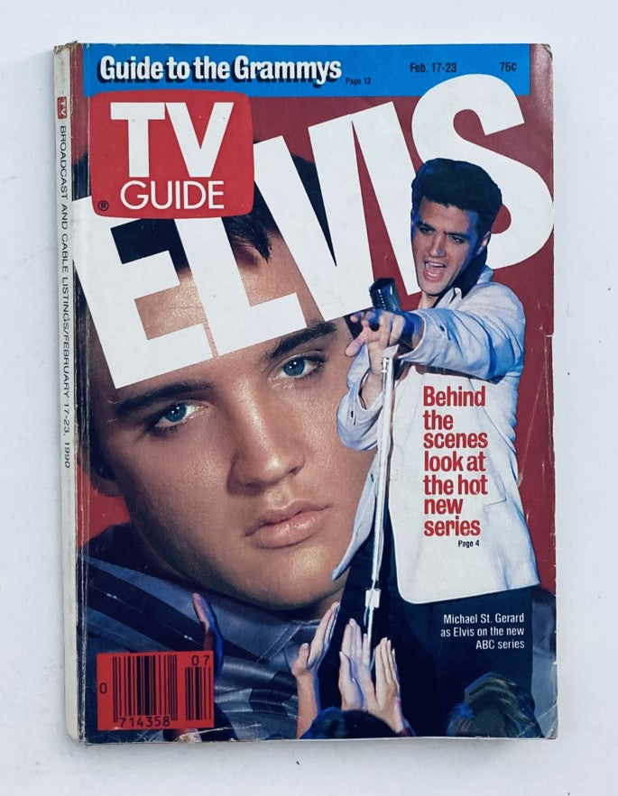 TV Guide Magazine February 17 1990 Elvis Presley Cincinnati Ed. No Label