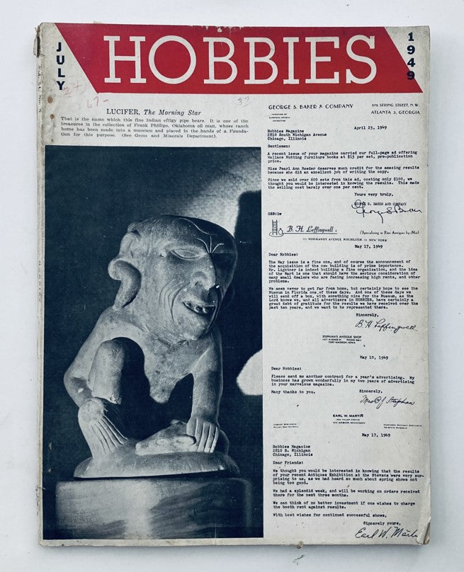 VTG Hobbies Magazine July 1949 Lucifer, The Morning Star No Label