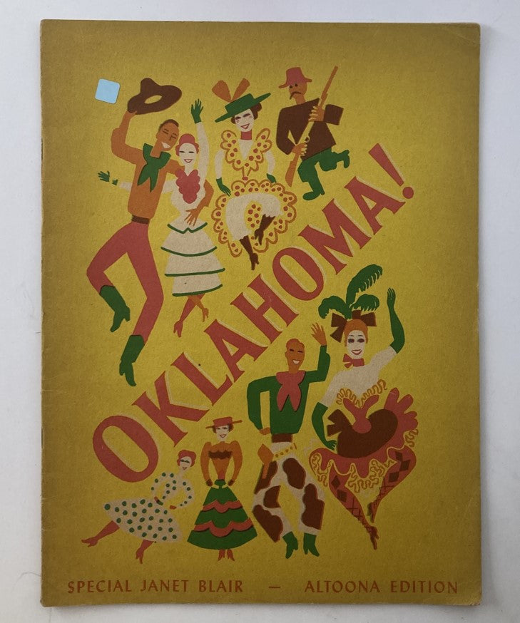 VTG 1953 Oklahoma! Stage Play Souvenir Program Book Rodgers & Hammerstein