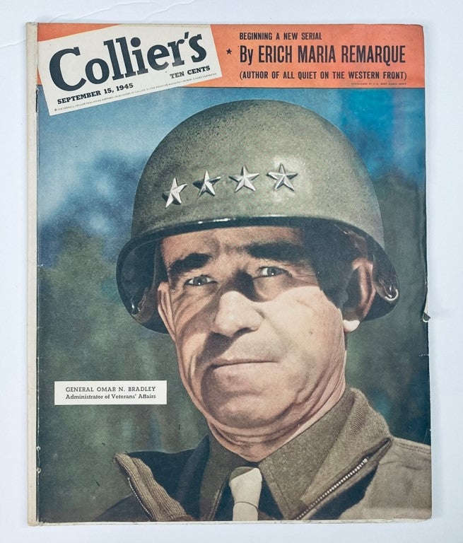 VTG Collier's Magazine September 15 1945 Vol 116 #11 Omar N. Bradley No Label