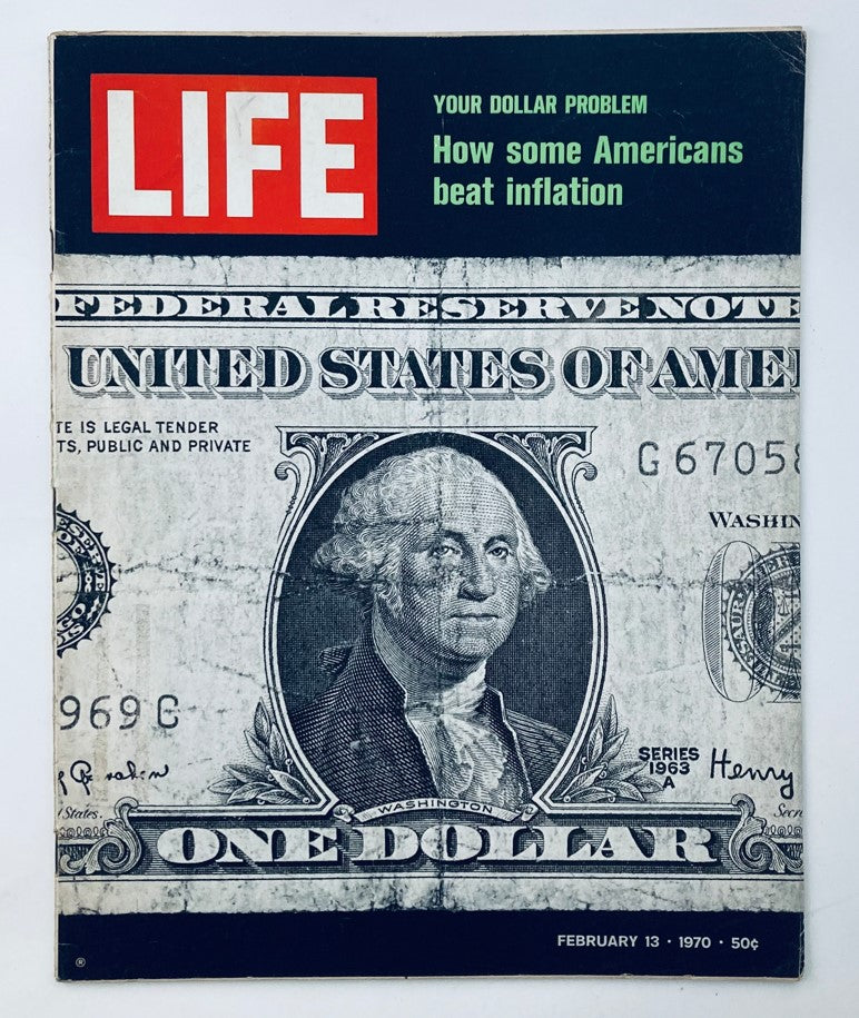 VTG Life Magazine February 13 1970 Vol 68 No. 5 Sidestepping Money Gap No Label