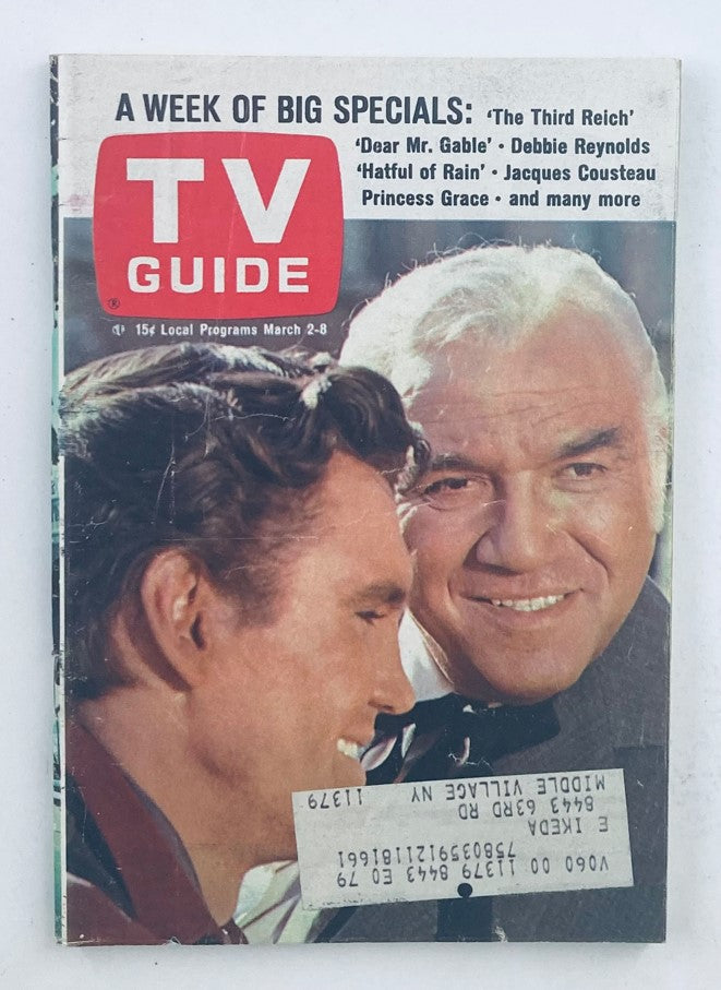 TV Guide Magazine March 2 1968 #779 David Canary, Lorne Greene NY Metro Ed.