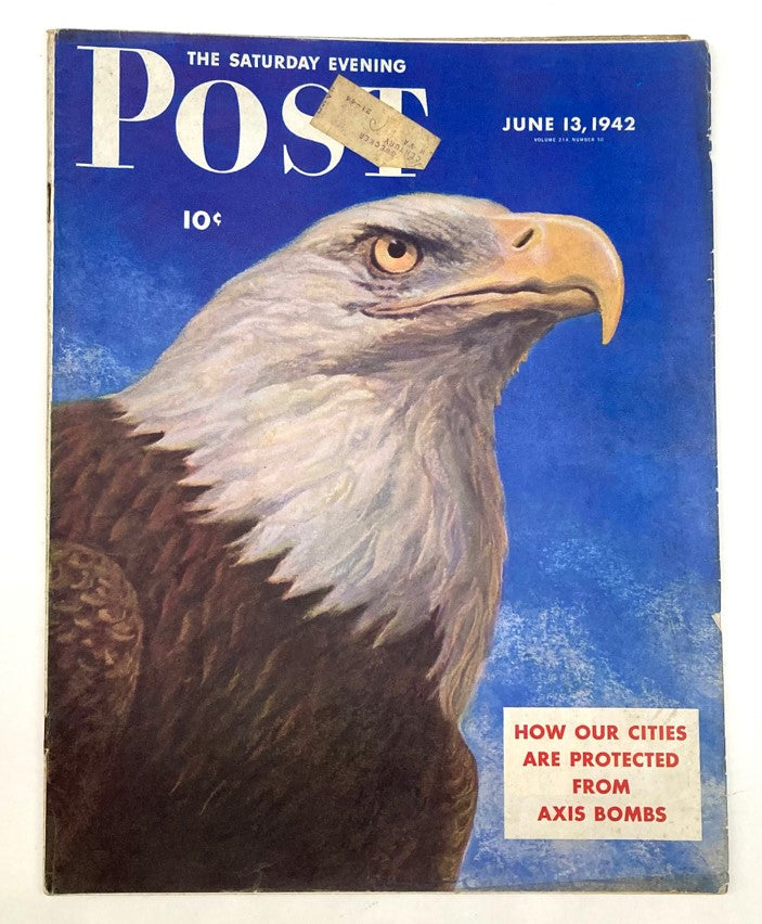 Saturday Evening Post Magazine Illustrated Cover June 13 1942 Protected Bombs