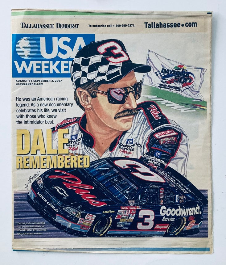 USA Weekend Tabloid August 31 2007 Dale Earnhardt Remembered No Label