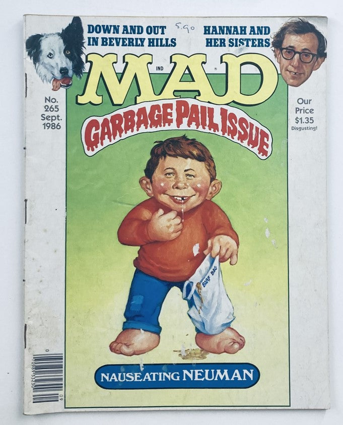 Mad Magazine September 1986 No. 265 Nauseating Neuman 2.0 Good No Label