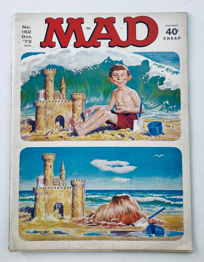 VTG Mad Magazine October 1973 No. 162 The Heartburn Kid Movie 6.0 FN No Label