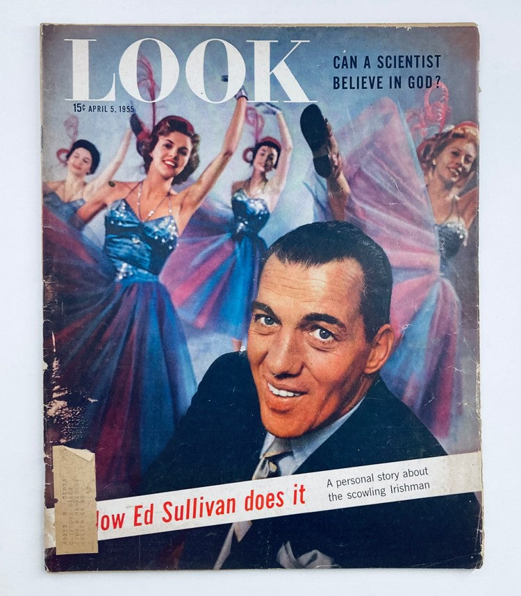 RES* Look Magazine April 5 1955 Vol 19 No. 7 Ed Sullivan and Norman Vincent